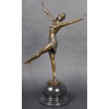 CHIPARUS - ART DECO BRONZE EGYPTIAN DANCER FIGURINE