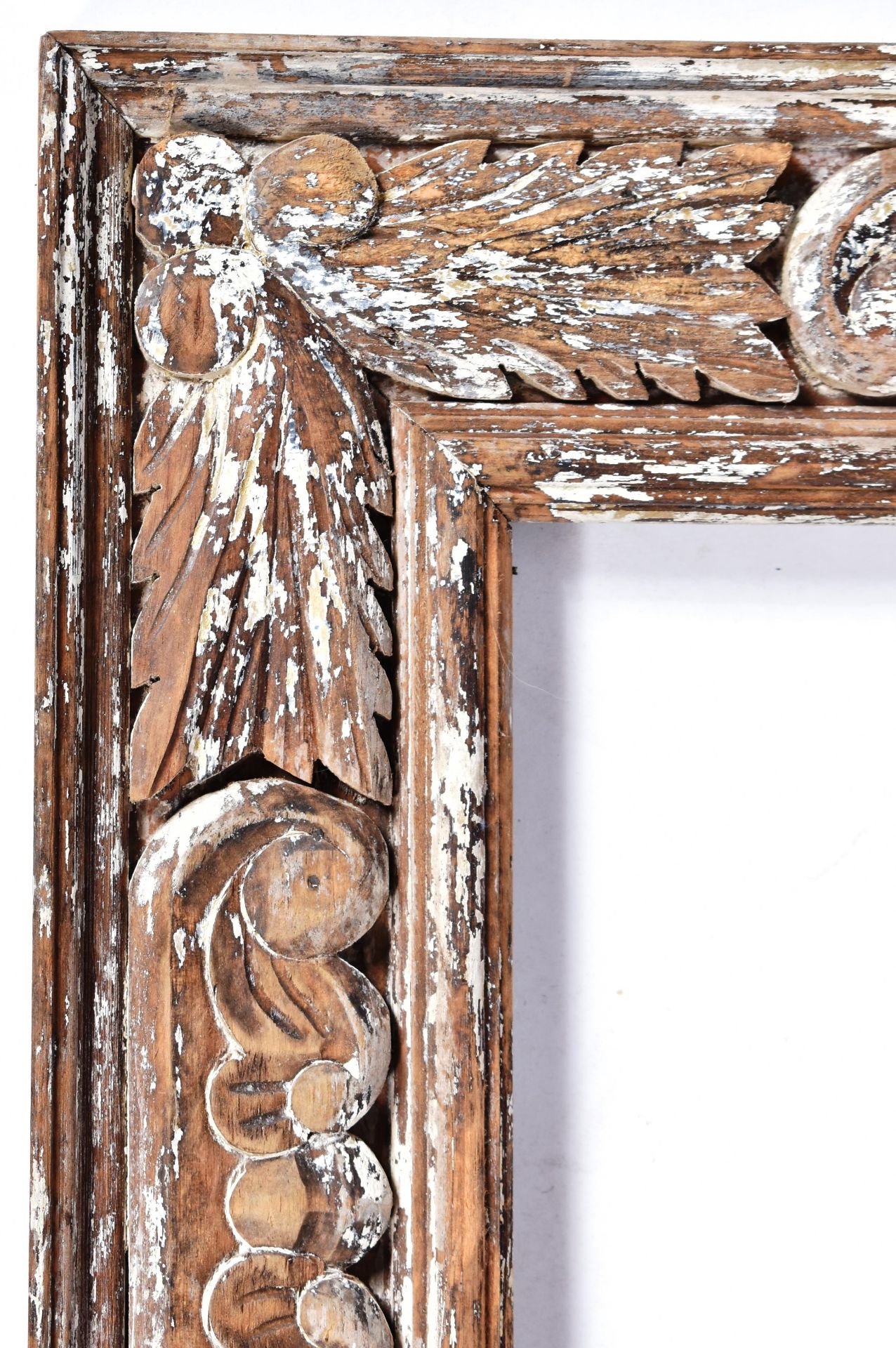 19TH CENTURY GEORGE III CARVED PORTRAIT FRAME - Image 4 of 5