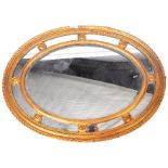 REGENCY OVAL GESSO WALL MIRROR