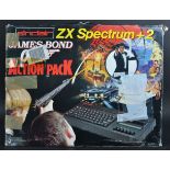 RETRO GAMING - SINCLAIR ZX SPECTRUM +2A JAMES BOND ACTION PACK