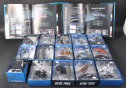 STAR TREK - COLLECTION OF X15 EAGLE MOSS STAR TREK SHIPS & MAGAZINES