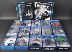 STAR TREK - COLLECTION OF X15 EAGLE MOSS STAR TREK SHIPS & MAGAZINES