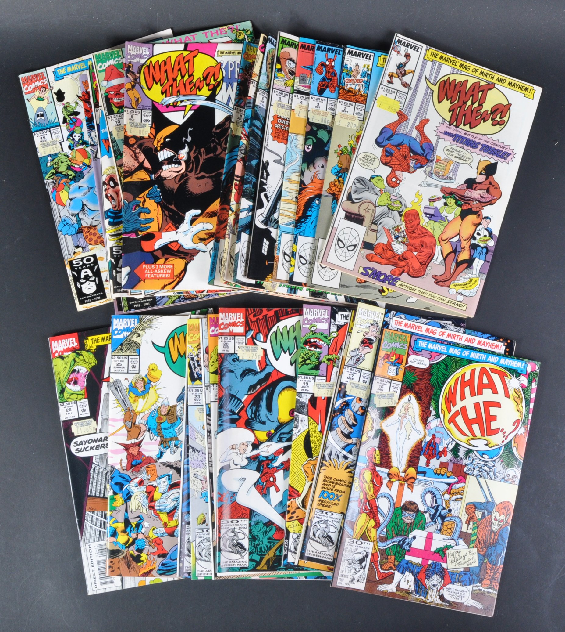 MARVEL COMICS - WHAT THE ..?! - COMPLETE RUN OF COMIC BOOKS