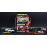 COLLECTION OF X4 HORNBY SCALEXTRIC SLOT CAR RACING CARS