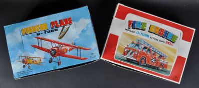 TWO EX-SHOP TRADE BOXES OF JAPANESE TINPLATE TOYS