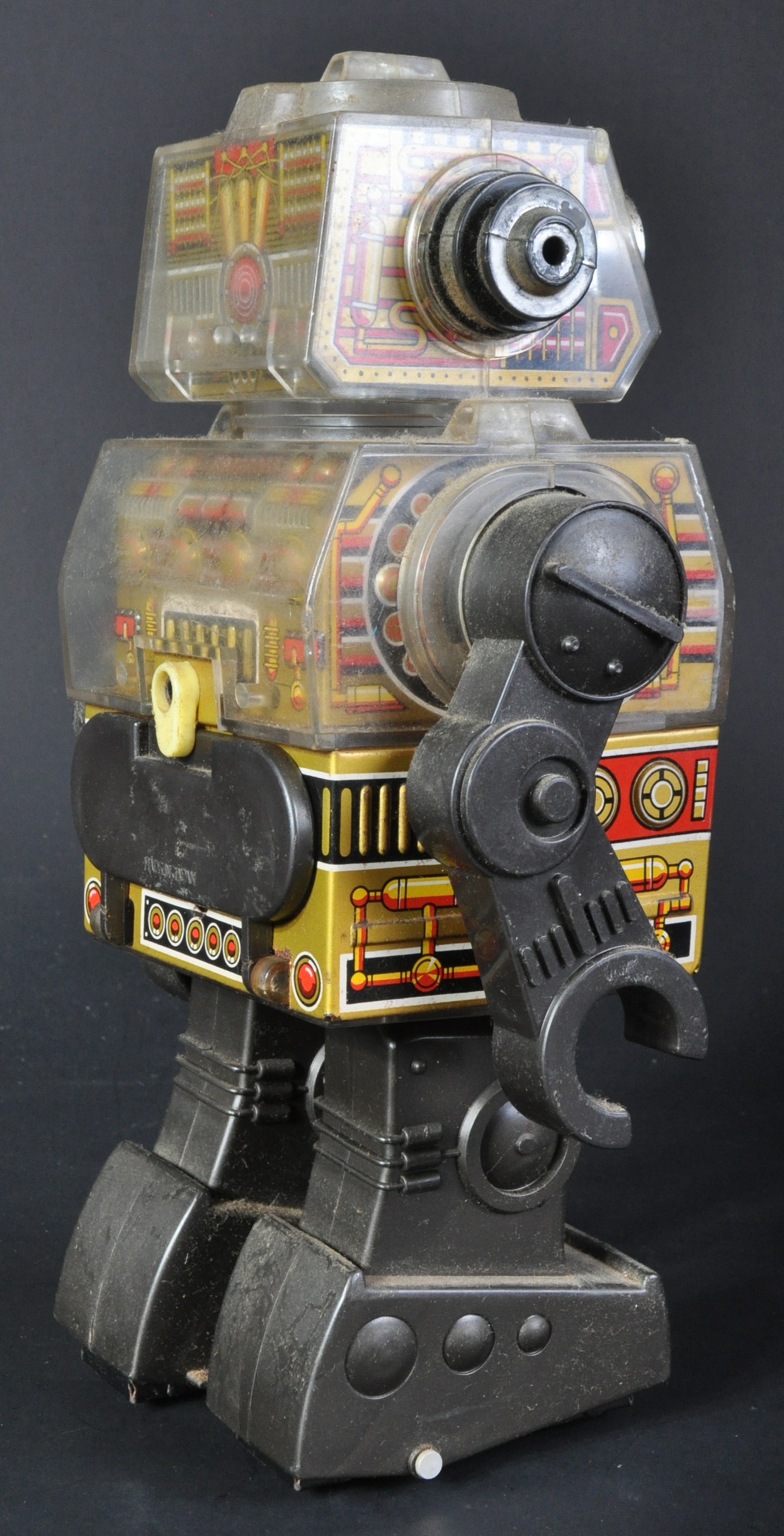 VINTAGE JAPANESE HORIKAWA MADE TIN PLATE BATTERY OPERATED ROBOT - Image 6 of 6