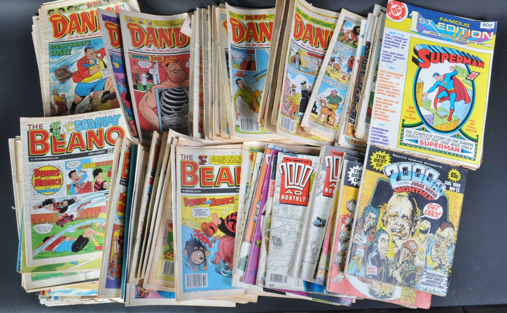LARGE COLLECTION OF ASSORTED VINTAGE COMICS