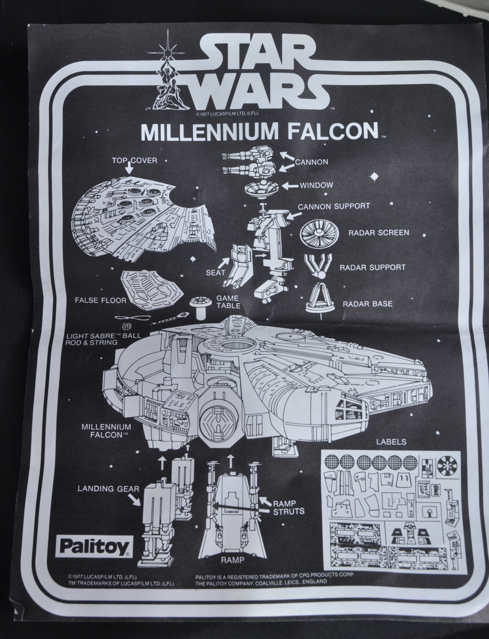 STAR WARS - EMPIRE STRIKES BACK PALITOY MILLENNIUM FALCON PLAYSET - Image 10 of 10
