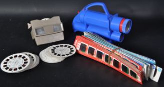 VINTAGE VIEW MASTER AND GIVE A SHOW PROJECTOR WITH SLIDES