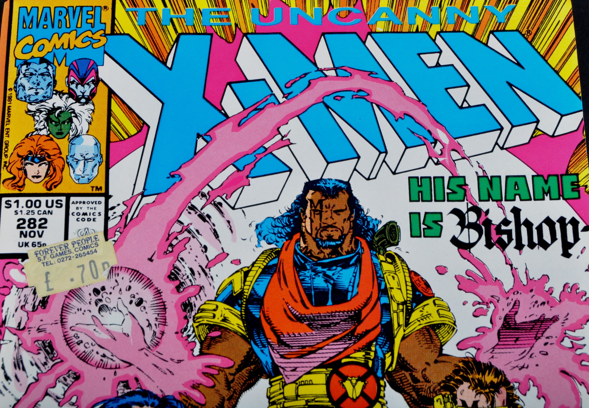 MARVEL COMICS - THE UNCANNY X-MEN - ISSUE #282 - 1ST APP. BISHOP - Image 2 of 7
