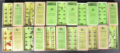 COLLECTION OF VINTAGE SUBBUTEO TABLE TOP FOOTBALL TEAMS