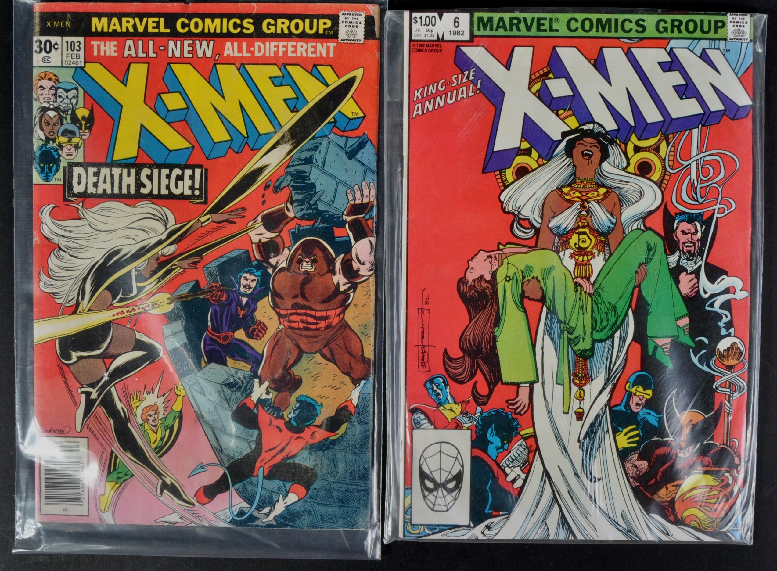 MARVEL COMICS - X-MEN - TWO VINTAGE COMIC BOOKS