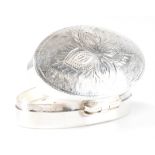 SILVER DOMED LID PILL BOX