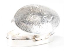 SILVER DOMED LID PILL BOX