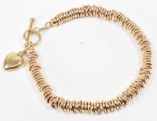 HALLMARKED 9CT GOLD SWEEITE BRACELET