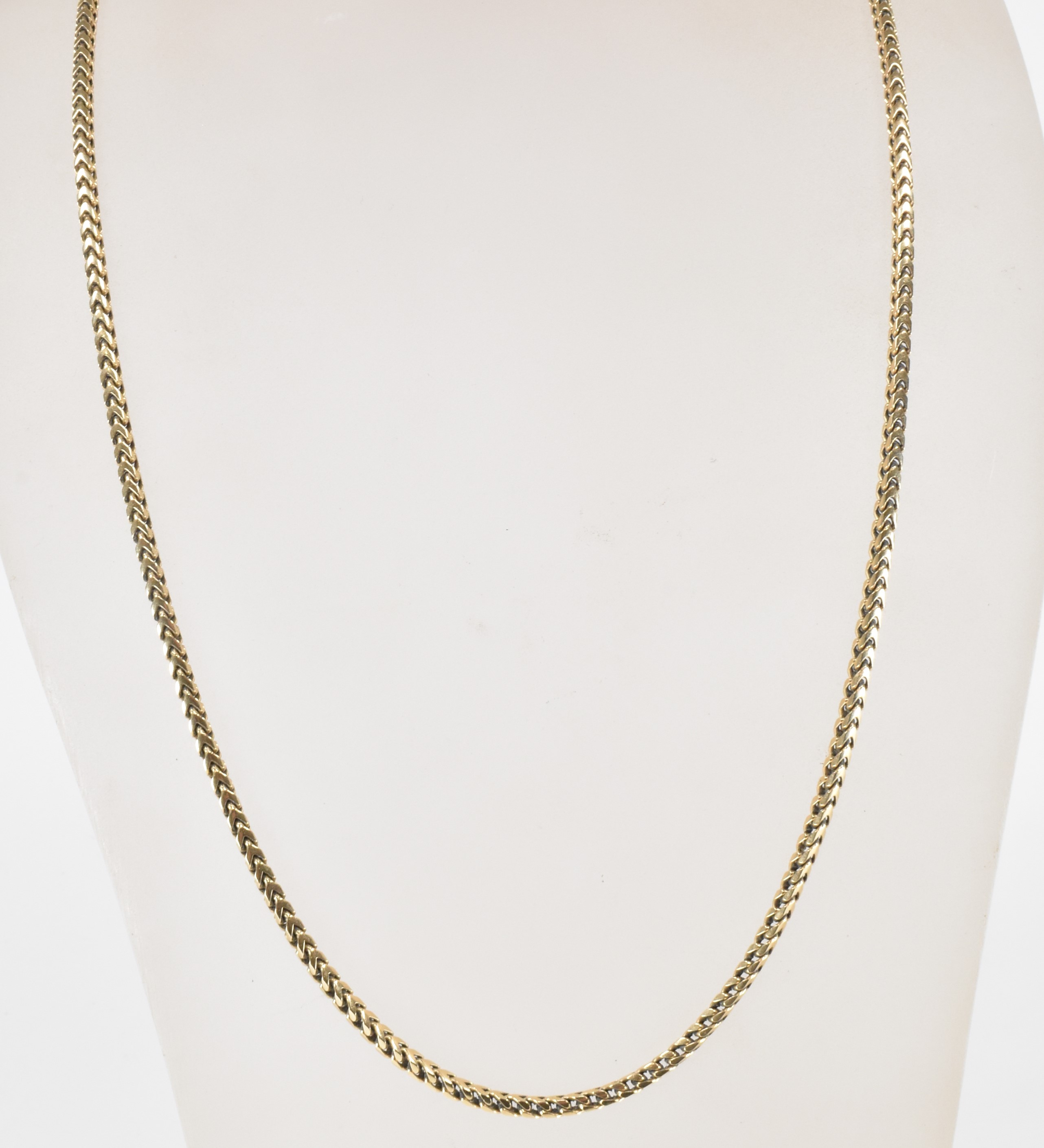 HALLMARKED 9CT GOLD FOUR SIDED CURB CHAIN - Image 4 of 4