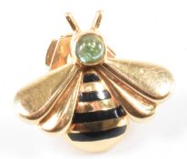 CARTIER 18CT GOLD & EMERALD BUMBLE BEE PIN