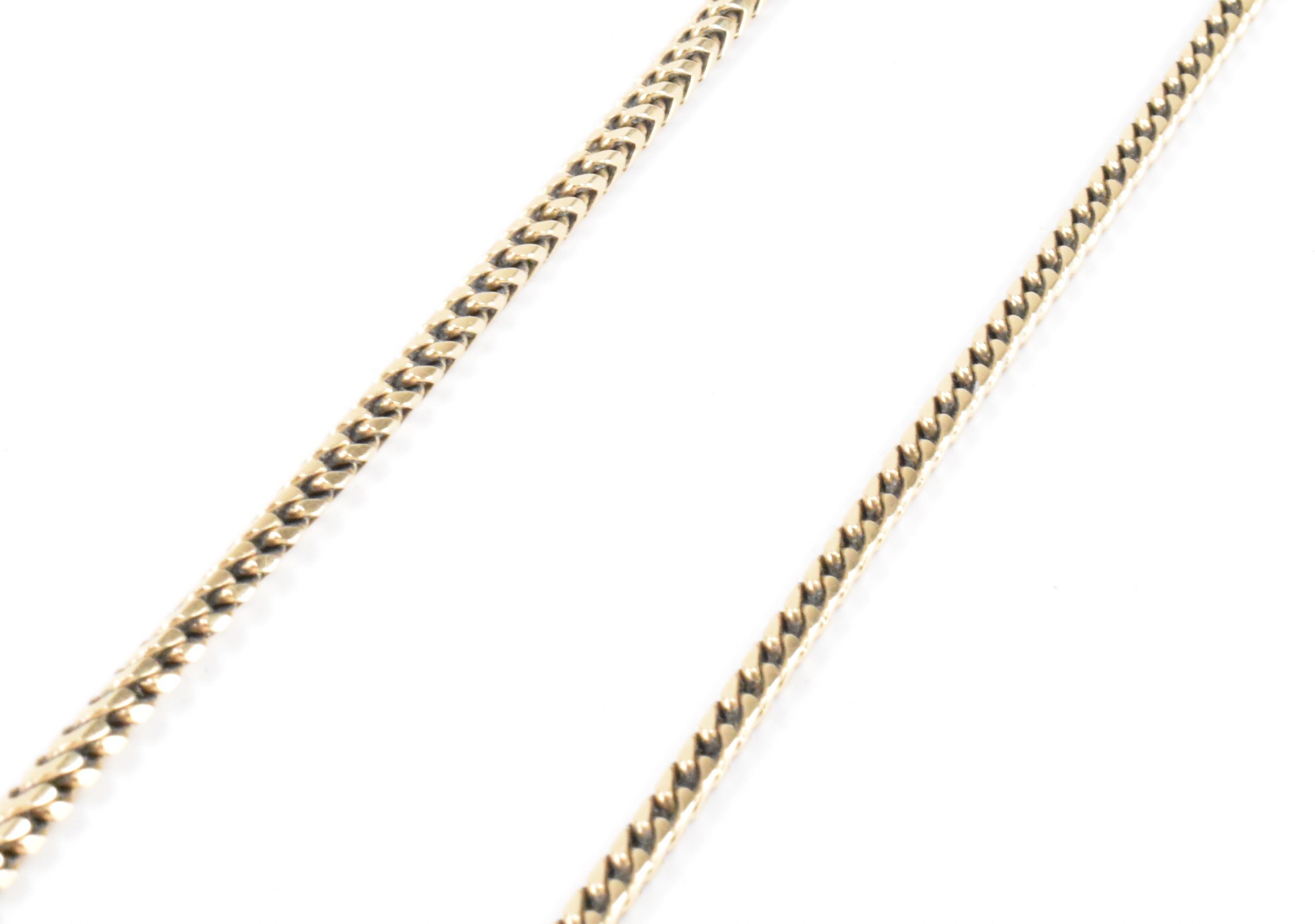 HALLMARKED 9CT GOLD FOUR SIDED CURB CHAIN - Image 2 of 4