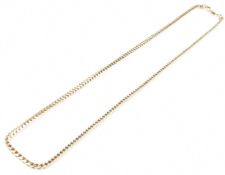 HALLMARKED 9CT GOLD FOUR SIDED CURB CHAIN