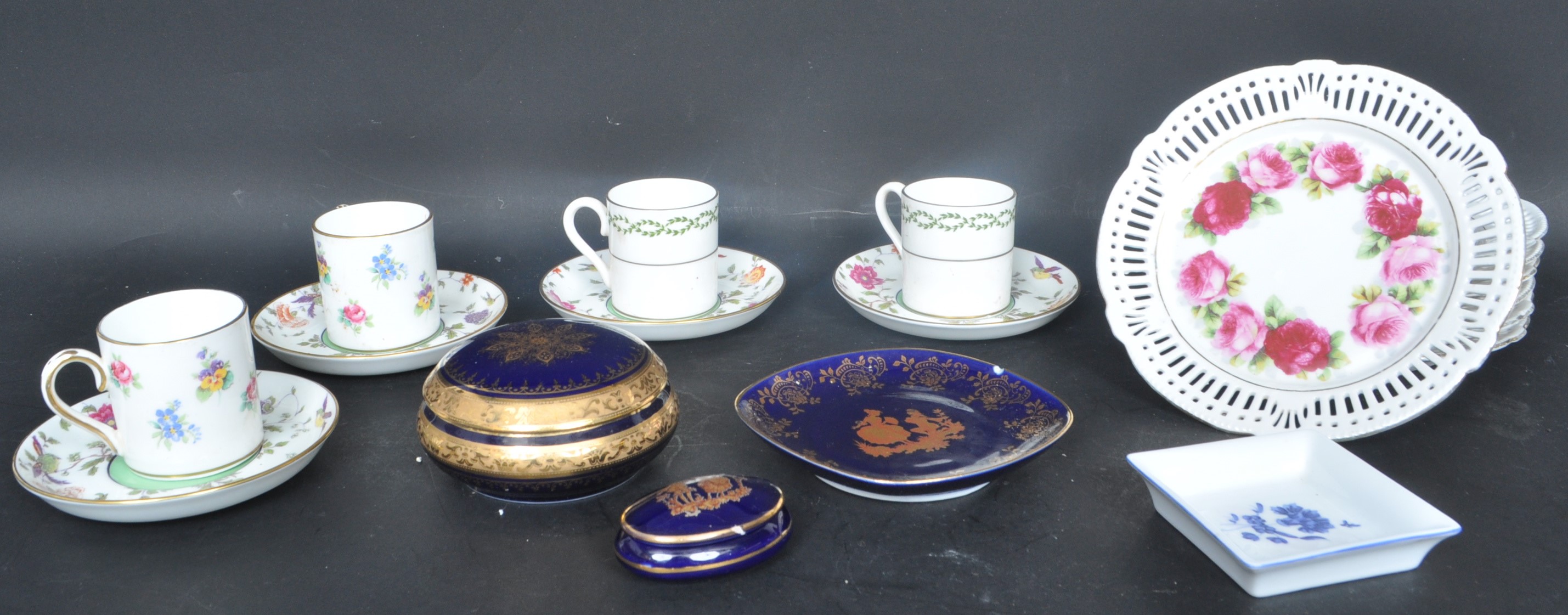 COLLECTION OF STAFFORDSHIRE - LIMOGES - CHANTILLY FINE CHINA