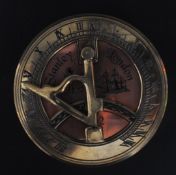 BRASS COMPASS & SUNDIAL MARKED STANLEY LONDON