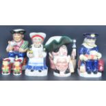 A COLLECTION OF VINTAGE KEVIN FRANCIS & ROYAL DOULTON TOBY JUGS