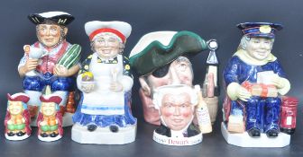 A COLLECTION OF VINTAGE KEVIN FRANCIS & ROYAL DOULTON TOBY JUGS