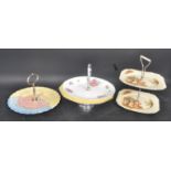 COLLECTION OF VINTAGE 20TH CENTURY CERAMIC CAKES PLATES