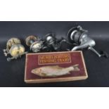 COLLECTION OF 20TH CENTURY FISHING REELS AND DIARY