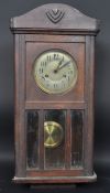 EARLY 20TH CENTURY MAHOGANY CASED WALL CLOCK