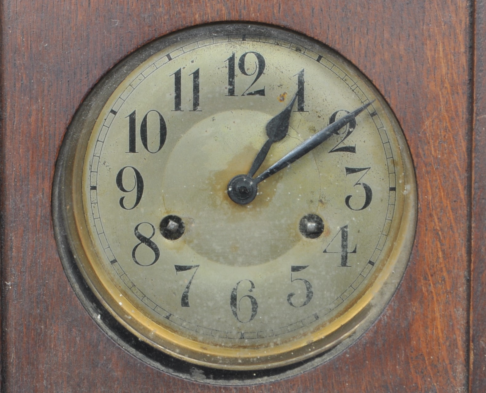 EARLY 20TH CENTURY MAHOGANY CASED WALL CLOCK - Image 2 of 4