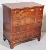 18TH CENTURY REPRODUCTION WALNUT VENEER BACHELORS CHEST