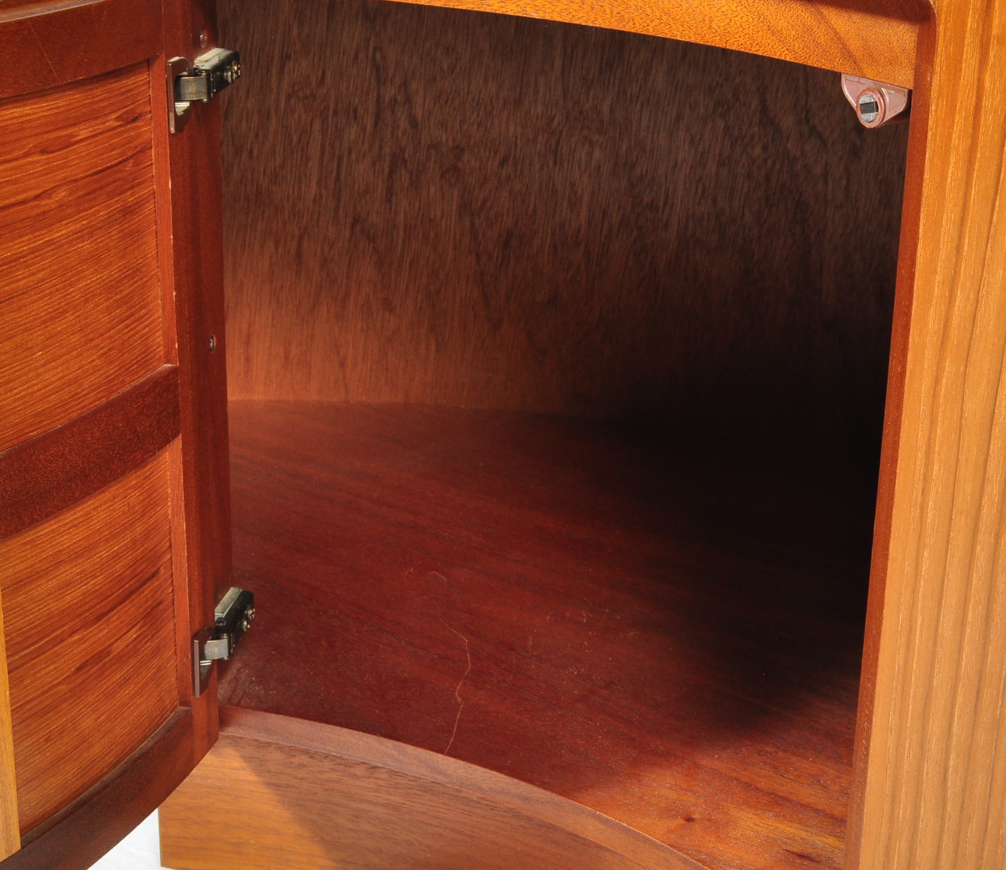 NATHAN - SQUARES PATTERN - RETRO VINTAGE TEAK CORNER BOOKCASE - Image 5 of 7