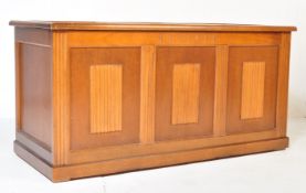 1950S JACOBEAN REVIVAL OAK COFFER CHEST