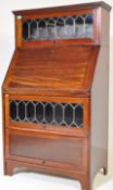 19TH CENTURY MAHOGANY ART NOUVEAU BUREAU BOOKCASE