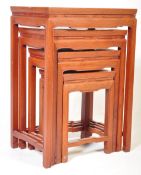 CHINESE HARDWOOD QUARTETTO NEST OF TABLES