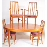 NATHAN - RETRO TEAK EXENDABLE DINING TABLE AND CHAIRS