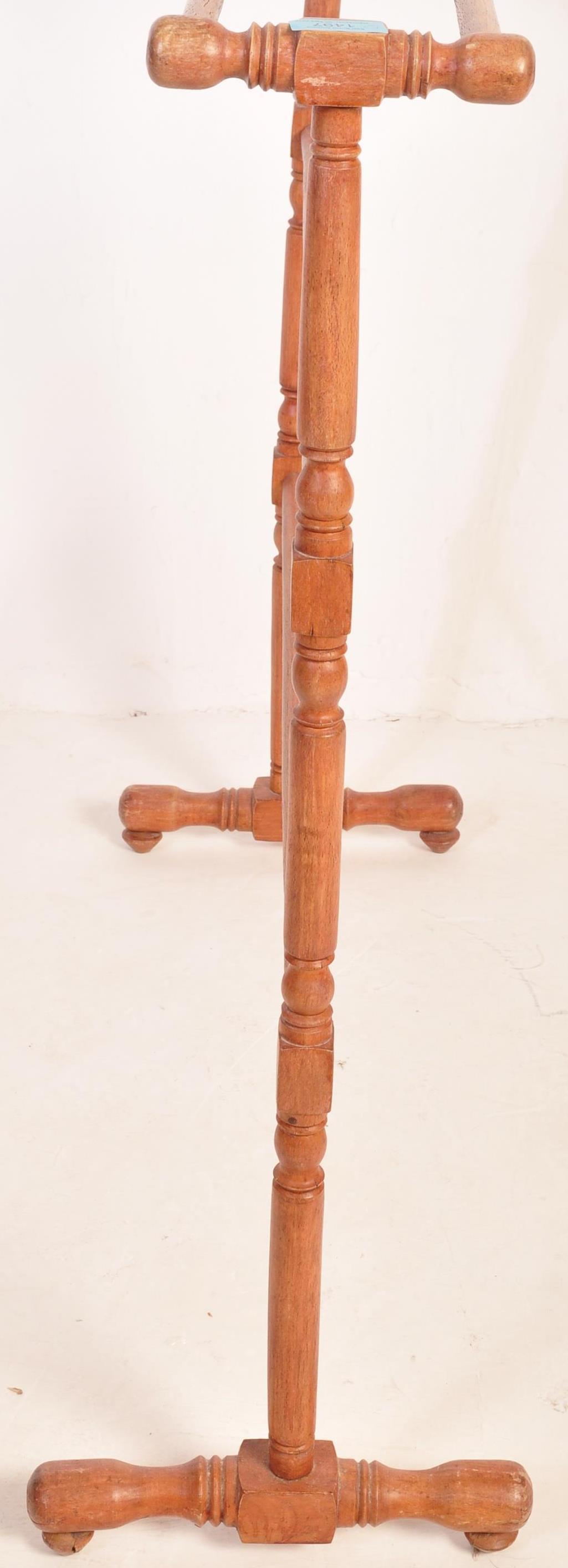 VICTORIAN 19TH CENTURY PINE TOWEL RAIL STAND & OTHER - Image 6 of 6