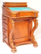 VICTORIAN REVIVAL DAVENPORT TABLE WRITING DESK