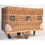 EARLY 20TH CENTURY EDWARDIAN GENERAL POST OFFICE BASKET