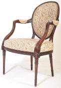 GEORGE III MANNER HEPPLEWHITE INFLUENCE ARMCHAIR