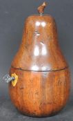 GEORGE III REPRODUCTION FRUITWOOD PEAR TEA CADDY