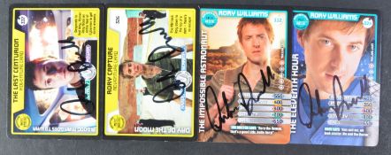 DOCTOR WHO - RORY WILLIAMS - ARTHUR DARVILL - AUTOGRAPHED TRADING CARDS