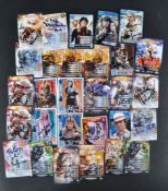 DOCTOR WHO - CLASSIC WHO - LARGE COLLECTION AUTOGRAPHED TRADING CARDS