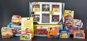 LARGE COLLECTION OF VINTAGE MATCHBOX DIECAST FIRE ENGINES