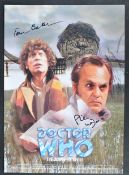 DOCTOR WHO - TOM BAKER & PHILIP MADOC DUAL SIGNED PHOTOGRAPH