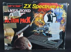 RETRO GAMING - SINCLAIR ZX SPECTRUM +2A JAMES BOND ACTION PACK