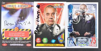 DOCTOR WHO - ROGER LLOYD PACK (1944-2014) - AUTOGRAPHED TRADING CARDS