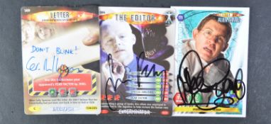 DOCTOR WHO - NEW WHO - AUTOGRAPHED TRADING CARDS