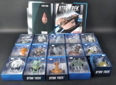 STAR TREK - COLLECTION OF X15 EAGLE MOSS STAR TREK SHIPS & MAGAZINES